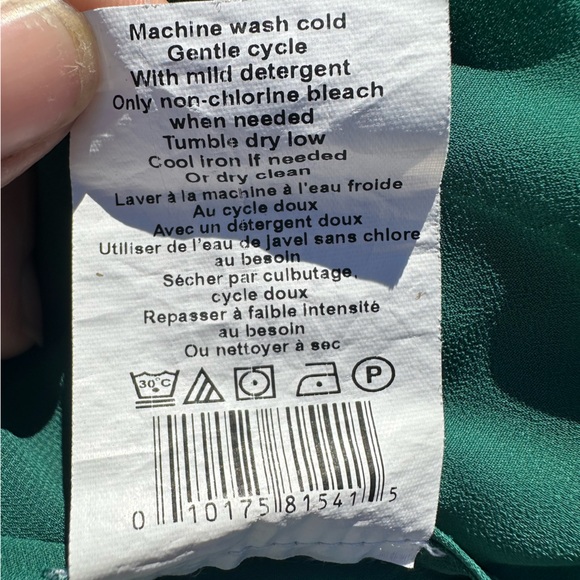 A Pea in the Pod Sheer Teal Maternity Blouse - Size Small - Picture 5 of 7